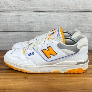 New Balance 550 Lakers Pack White Vibrant Orange Shoe BB550WTO Men’s Size 12